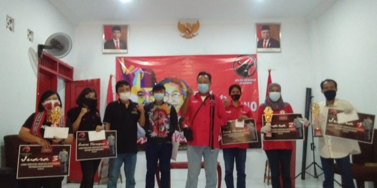 Pemenang Lomba Video Bulan Bung Karno yang digelar DPC PDIP Kota Bogor